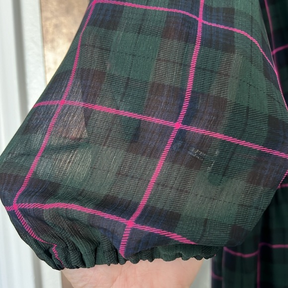 J Crew Plaid Fall Midi Dress - Picture 3 of 7